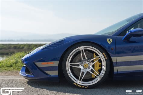 Ferrari 458 Blue Pur Rs10 Wheel Front
