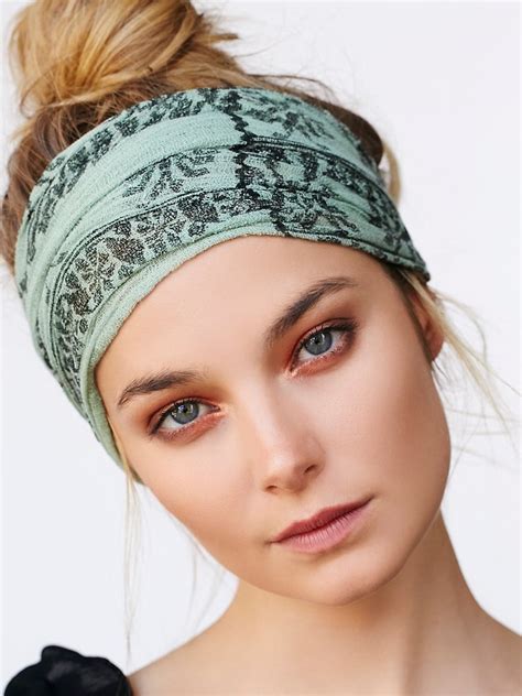 Free People Womens Myna Headband In Green Lyst