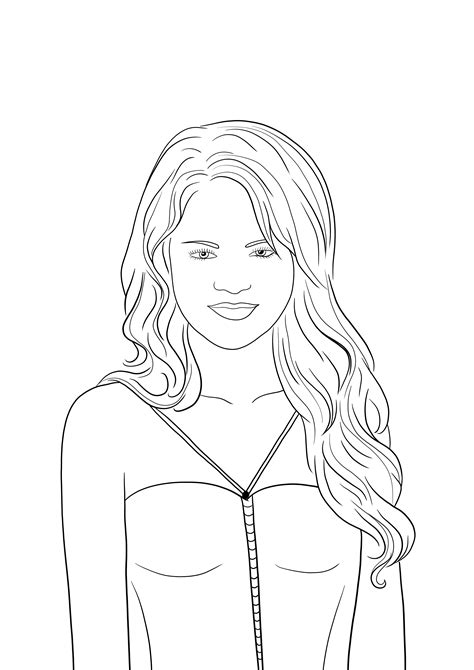 Share 78 Newest Selena Gomez Coloring Pages Free To Print And