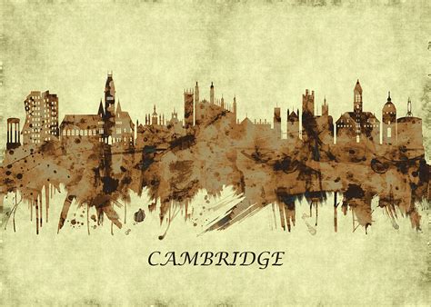 Cambridge England Cityscape Mixed Media By Nextway Art Fine Art America