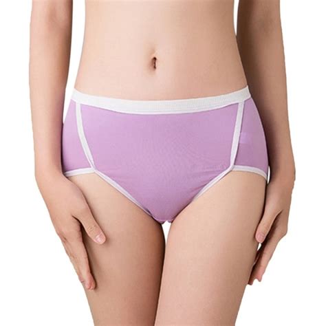 Plus Size Women Leakproof Brief Panties Mid Waist Menstrual Period Leak Proof Physiological