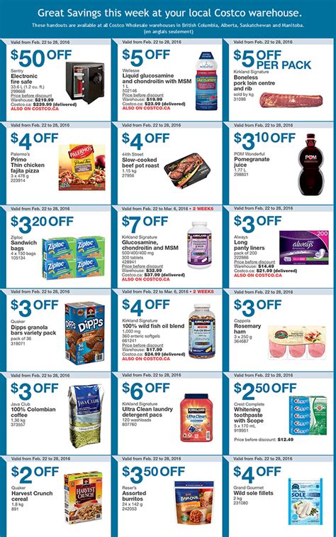 Costco Warehouse Coupons Feb 15th 28th — Deals From Savealoonie