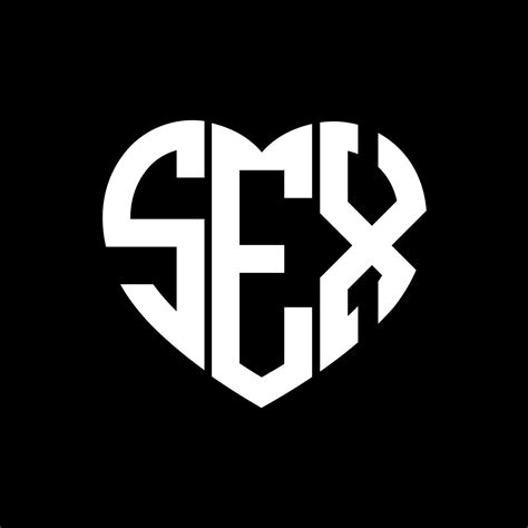 Sex Creative Love Shape Monogram Letter Logo Sex Unique Modern Flat