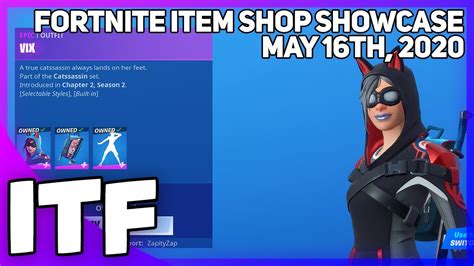 Fortnite Item Shop New Reactive Vix Set May 16th 2020 Fortnite