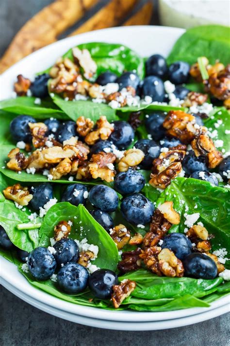 Blueberry Spinach Salad With Lemon Poppyseed Dressing