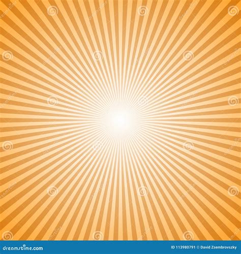 Orange Abstract Geometrical Sunray Background Vector Graphic Design