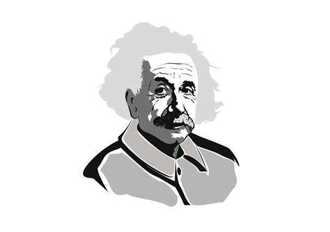 Albert Einstein Vector Portrait