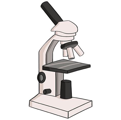 How To Draw A Microscope Really Easy Drawing Tutorial
