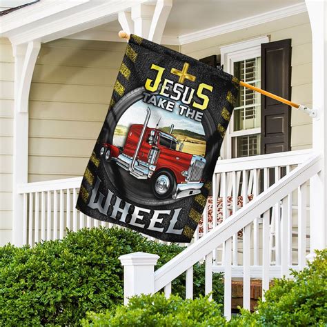 Jesus Take The Wheel Flag Flagwix