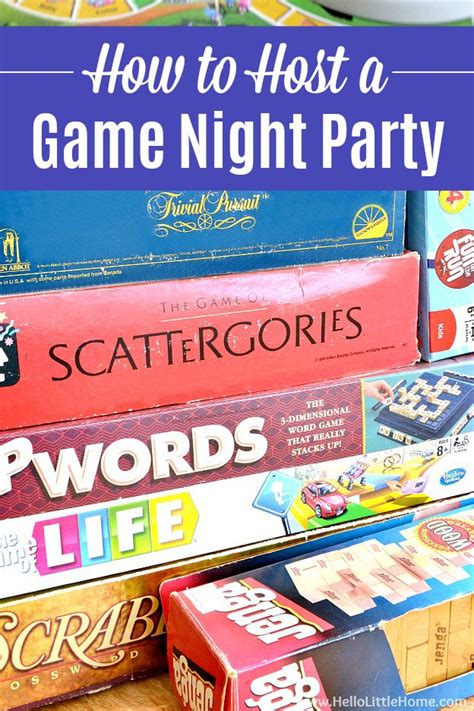 How To Host A Game Night Party Hello Little Home