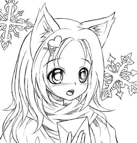 Cute Anime Wolf Boy Coloring Pages Marinapalmermolina