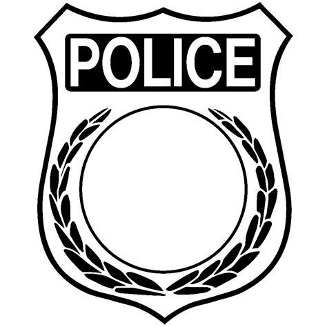 Blank Police Badge Clipart Best