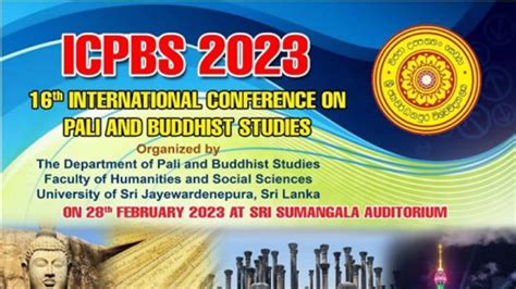 Plenary Session Of 16th International Conference On Pali And Buddhist