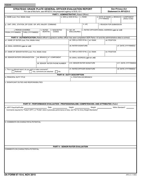 Da Form 67 10 4 Fill Out Sign Online And Download Fillable Pdf