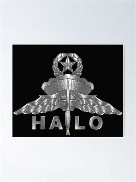 High Altitude Low Opening Halo Master Wings Poster By Soldieralways