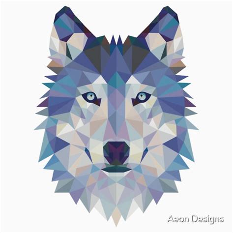 D on we heart it. "Geometric Wolf" T-Shirts & Hoodies by Aeon Designs | Redbubble