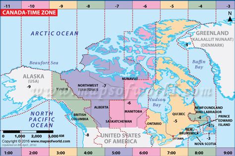Map Of Canada With Time Zones Secretmuseum