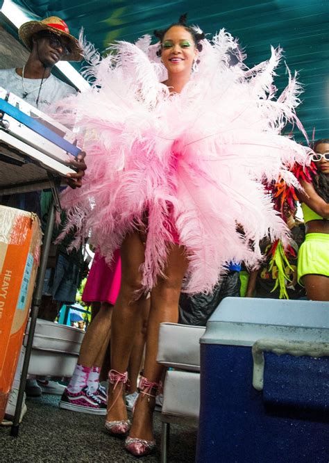 rihanna in a costume at barbados kadooment day parade 08 05 2019 celebmafia