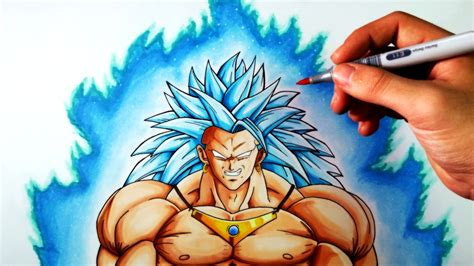 Imagen de una hojas de otoño para imprimir y pintar. Cómo Dibujar a Broly SSJ3 Dios azul | Dragon Ball | ArteMaster - YouTube