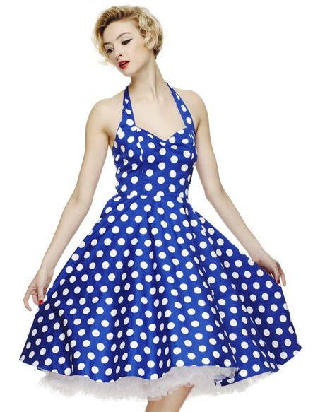 blue and white polka dot dress natalie