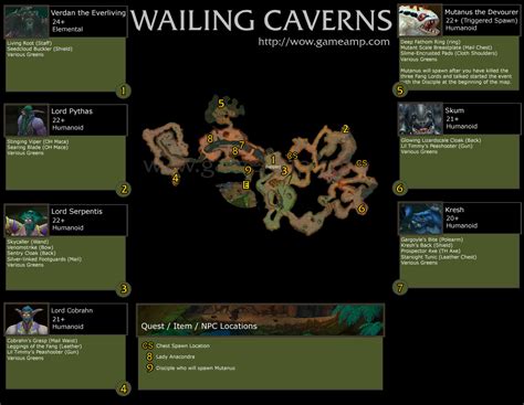 Wow Classic Wailing Caverns Map Calendar 2024