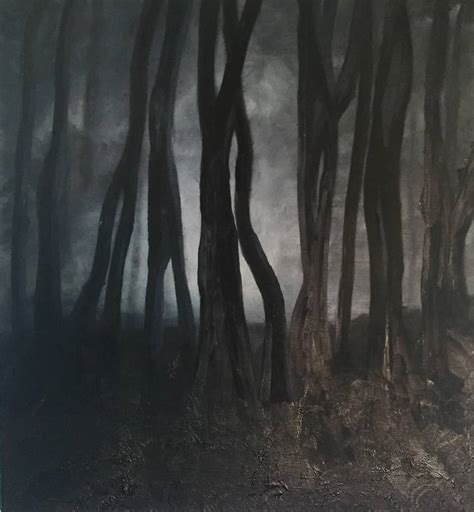 Dark Forest Painting By Eliza Matica Saatchi Art