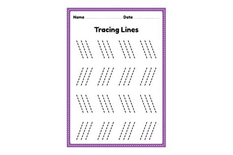 Slanting Line Worksheet For Preschool Afbeelding Door Tuktuk Design
