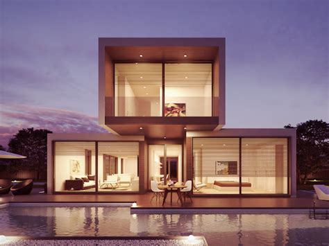 desain rumah mewah minimalis bentuk mengotak  simpel  elegan