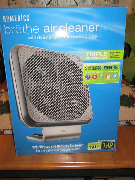 Missys Product Reviews Homedics Brethe Air Cleaner With Nano Coil
