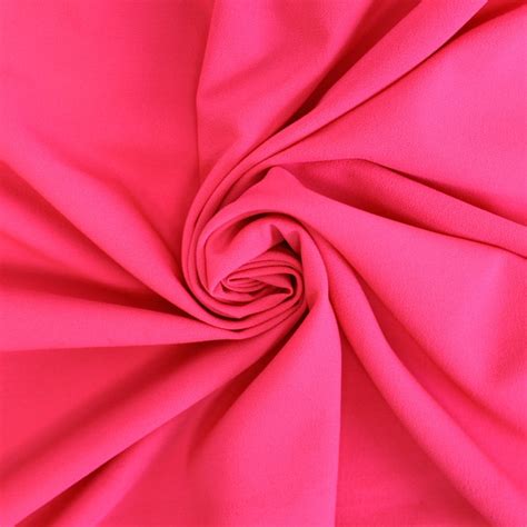 Hot Pink Neon Stretch Crepe Fabric 1 Yard Style 482 Etsy