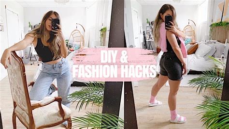 6 Diyfashion Hacks Transformation De Vêtements Trendy Youtube