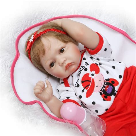 22npk 100 Reborn Babies Soft Cotton Body Silicone Doll Reborn Girls
