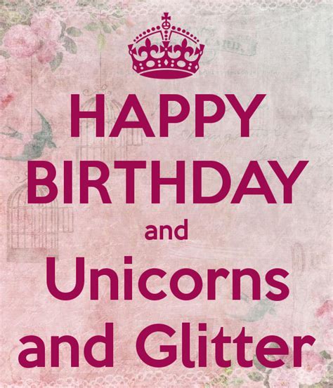 Glitter Unicorn Birthday Meme