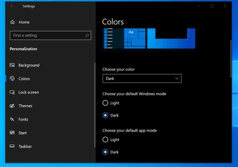 Windows 10 Dark Mode How To Enable Windows 10 Dark Mode