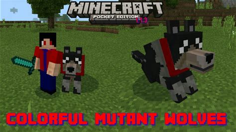 Lobos De Colores En Minecraft Pocket Edition Colorful Mutant Wolves