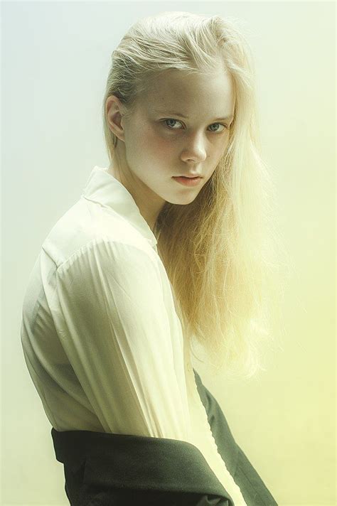 Amalie Schmidt Pale Blonde Blonde Hair Model Polaroids Famous Models