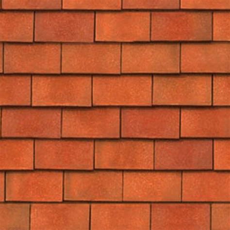 Bavent Flat Clay Roof Tiles Texture Seamless 03520