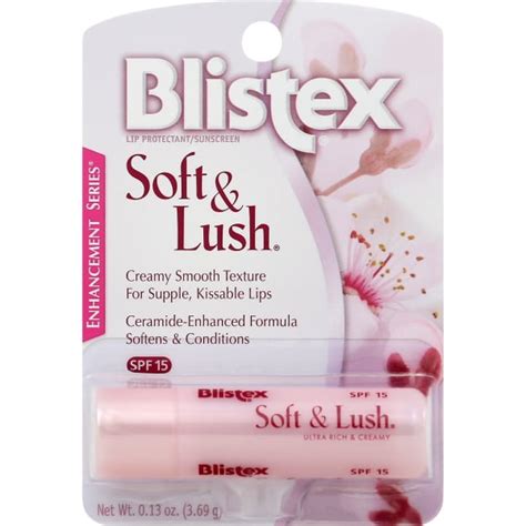 Blistex Soft And Lush Lip Balm Lip Protectant With Spf 15 1 Stick 0