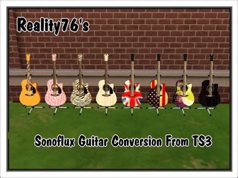 Sonoflux Guitar Converted From Ts3 By Reality76 At Mod The Sims Sims