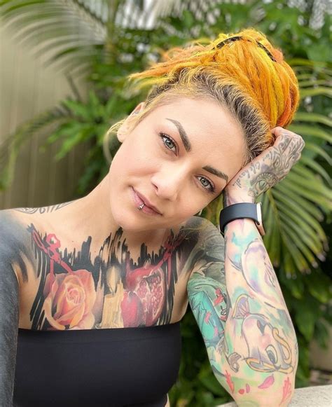 great tattoos girl tattoos tattoo girls heavy metal girl hardcore alt girls female