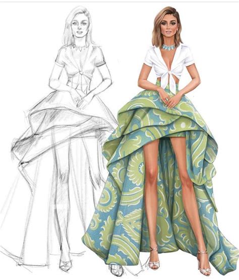 Design A Beautiful Dress Pencil Sketch By Aabira Fiverr Ph
