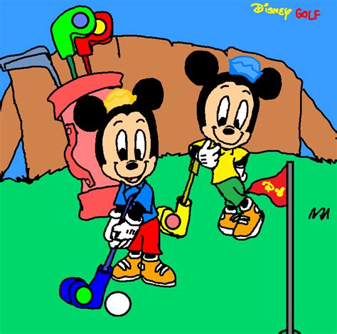 disney morty and ferdie ferdy fieldmouse play golf just for fun mickey and friends fan art