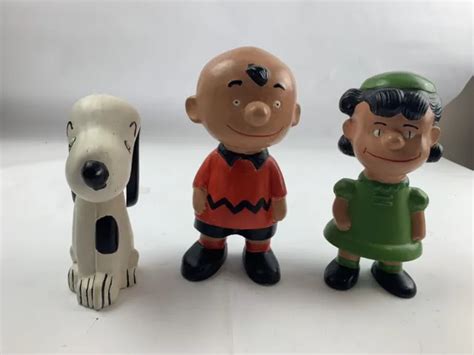 Vintage Peanuts Snoopy Charlie Brown Lucy Van Pelt Ceramic Figurines