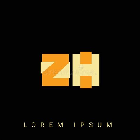 Modern Creative Shaped Zh Hz Z H Logo Initial Logo Designs Templete