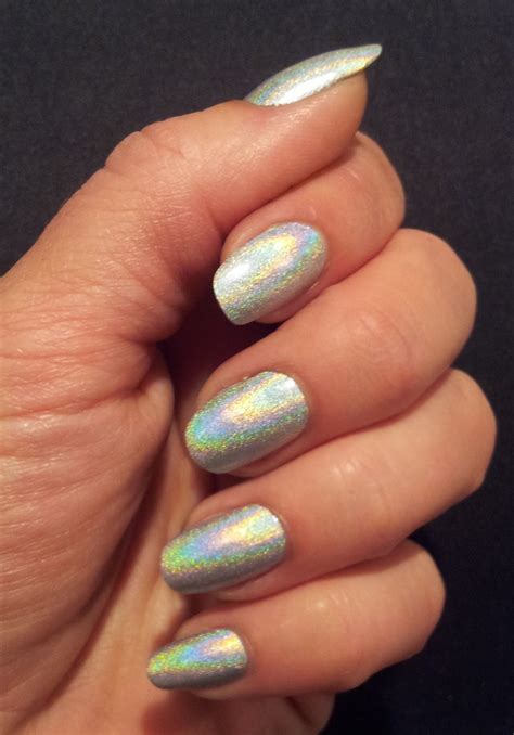 365 Days Of Nail Art Day 158 Holo With Corner Frame