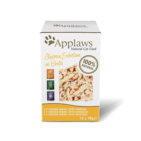 Applaws Natural Wet Adult Cat Food Chicken Selection In Broth Pouches