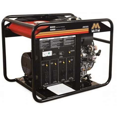 Mi-T-M 6000 Watt Diesel Portable Generator Kohler GEN-6000-0MKD