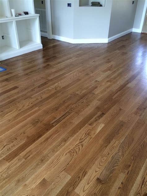 Special Walnut Floor Color From Minwax Satin Finish Red Oak Hardwood