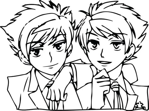 Anime Boy Coloring Pages At Free Printable Colorings