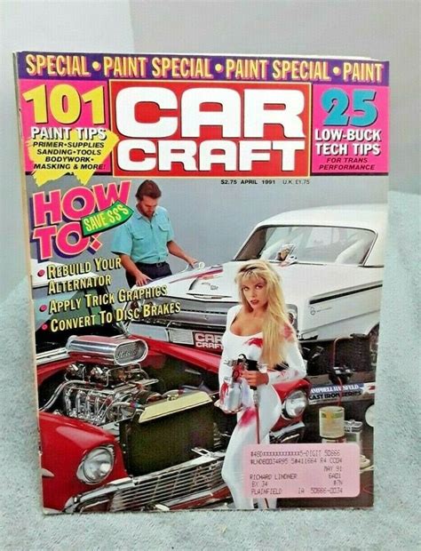 Car Craft Magazine April 1991 Paint Special Vintage 90s Etsy In 2021